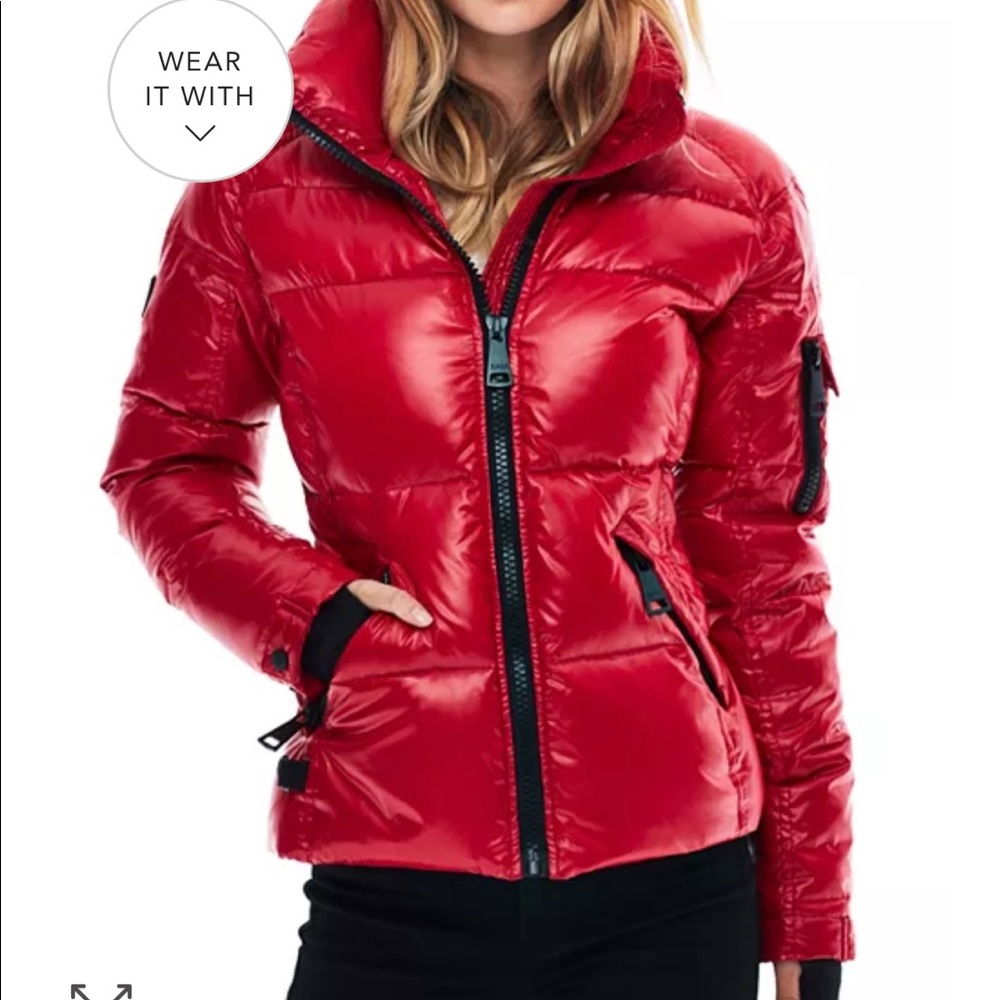 Red (candy) SAM freestyle down puffer jacket